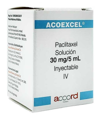 ACOEXCEL Paclitaxel 30 mg / 5 ml Solución Inyectable IV