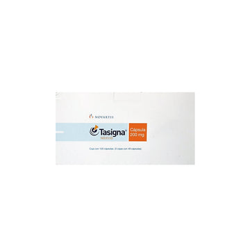 TASIGNA 200 mg Nilotinib c/120 cápsulas