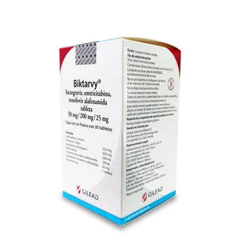 BIKTARVY 50 mg/200 mg/25 mg frasco 30 tabletas