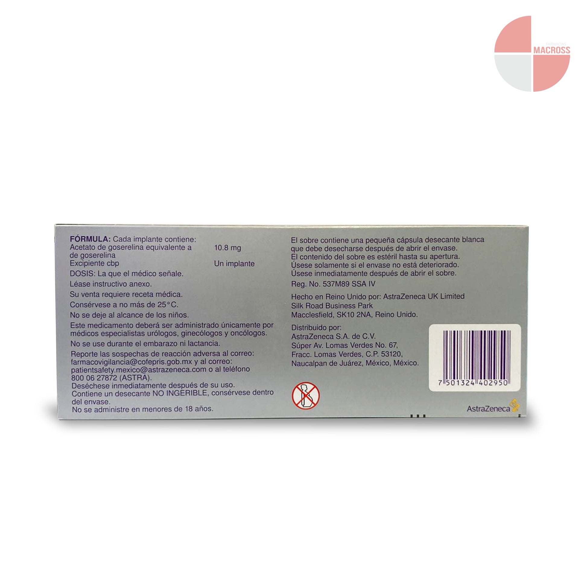 Zoladex 10.8 mg precio