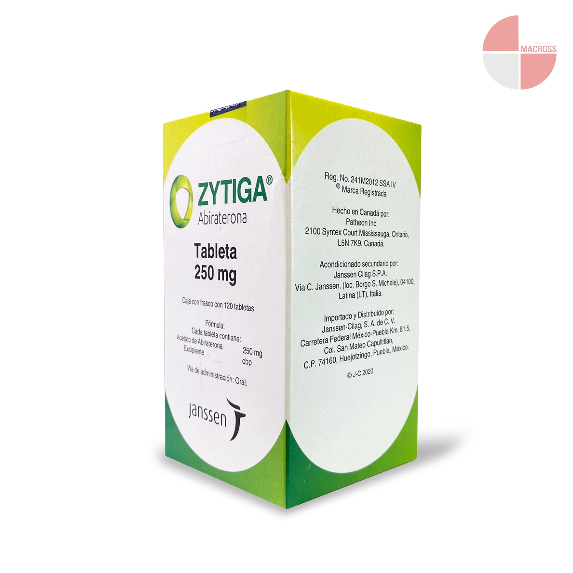 ZYTIGA 250 MG PRECIO MÉXICO